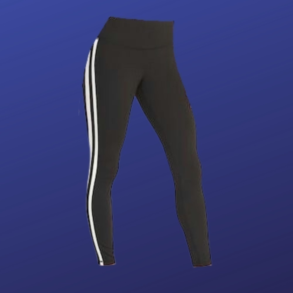 Old NAVY PowerPress High-Waist 7/8 Leggings, BLACK/OFF WHITE, Size Small, NWOT